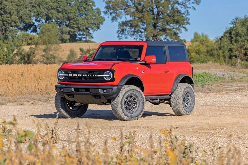 Rough Country 88 Series Wheel/One-Piece/Gloss Black/17x9/6x5.5/+0mm - 88170012 by Rough Country - side view