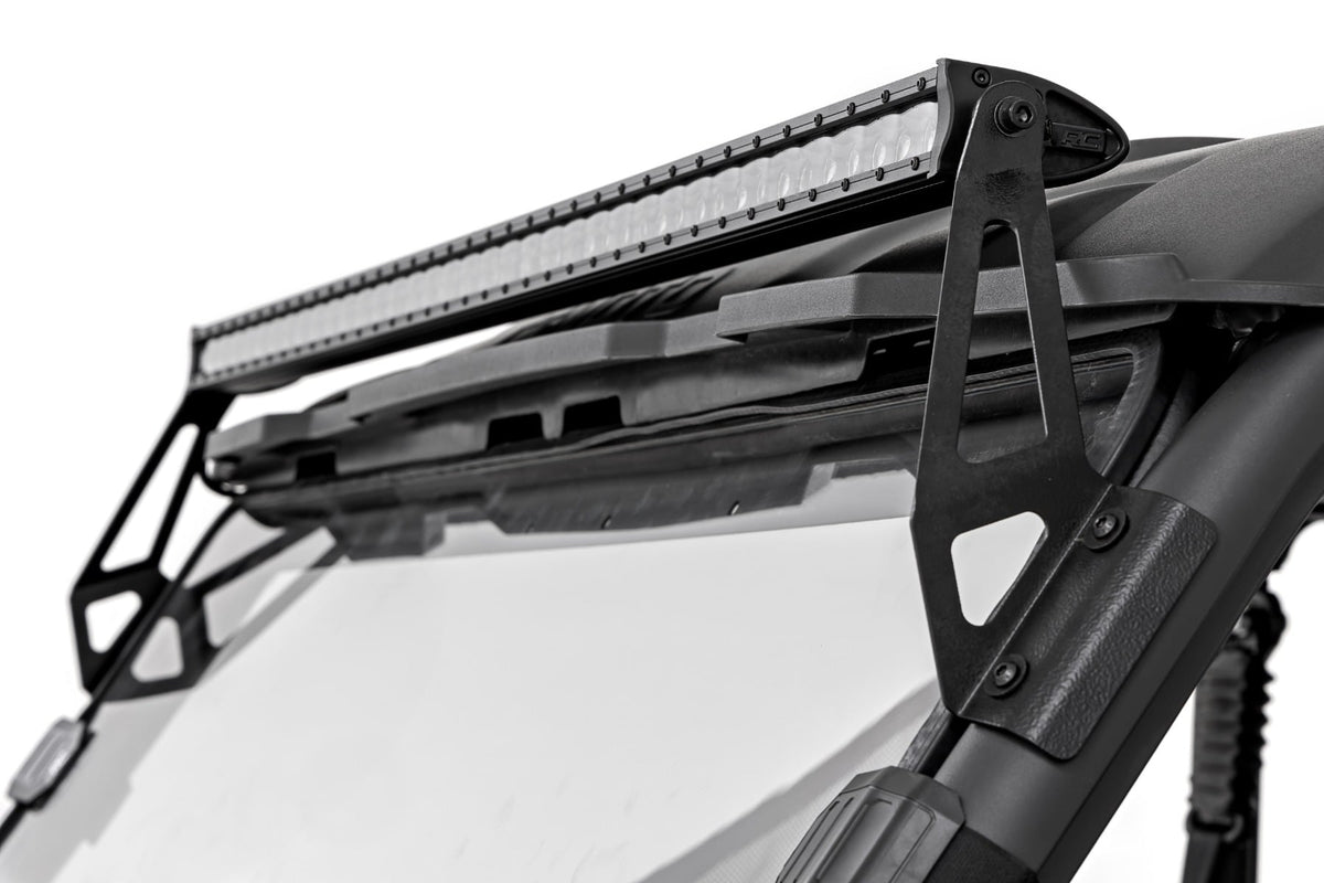 Rough Country - LED Light Kit - Front Mount - 50" Black Single Row - CFMOTO UFORCE 1000 - 96118 by Rough Country - angle view