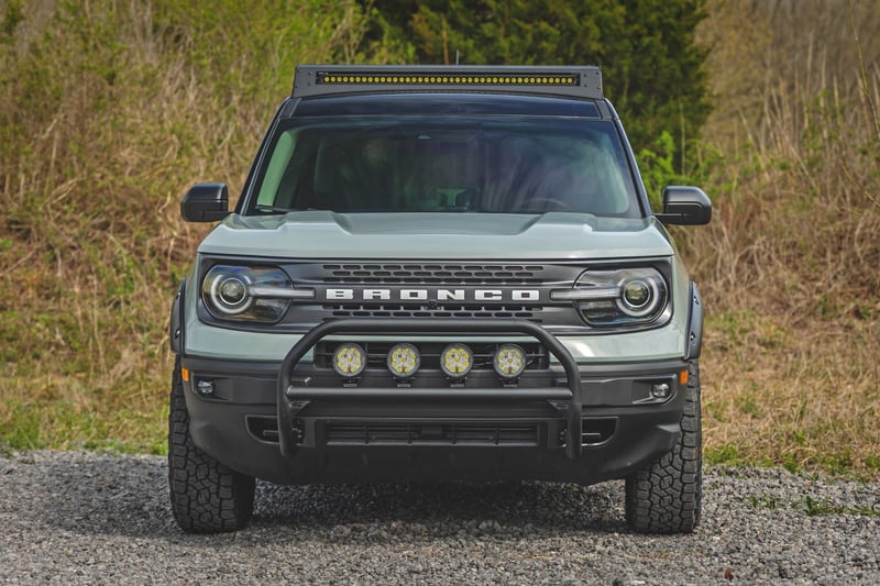 Rough Country - Nudge Bar - 4" Round LED Lights - Badlands - Ford Bronco Sport 4WD (2021-2024) - 51158