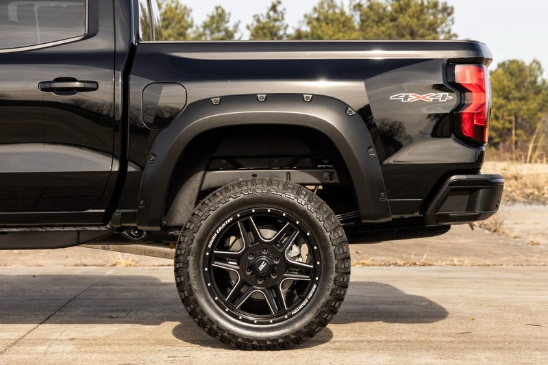 Rough Country - Pocket Fender Flares - GXD Sterling Grey Metallic - Chevy Colorado 2WD/4WD (2023-2026) - F-C12311-GXD