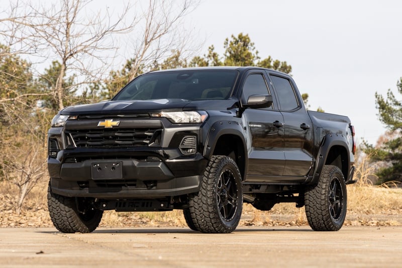 Rough Country - Pocket Fender Flares - GAZ Summit White - Chevy Colorado 2WD/4WD (2023-2026) - F-C12311-GAZ