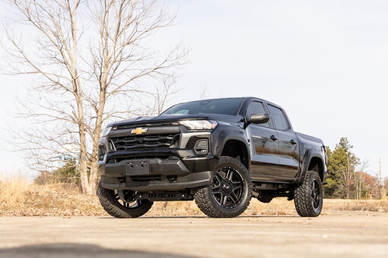 Rough Country - Pocket Fender Flares - GAZ Summit White - Chevy Colorado 2WD/4WD (2023-2026) - F-C12311-GAZ