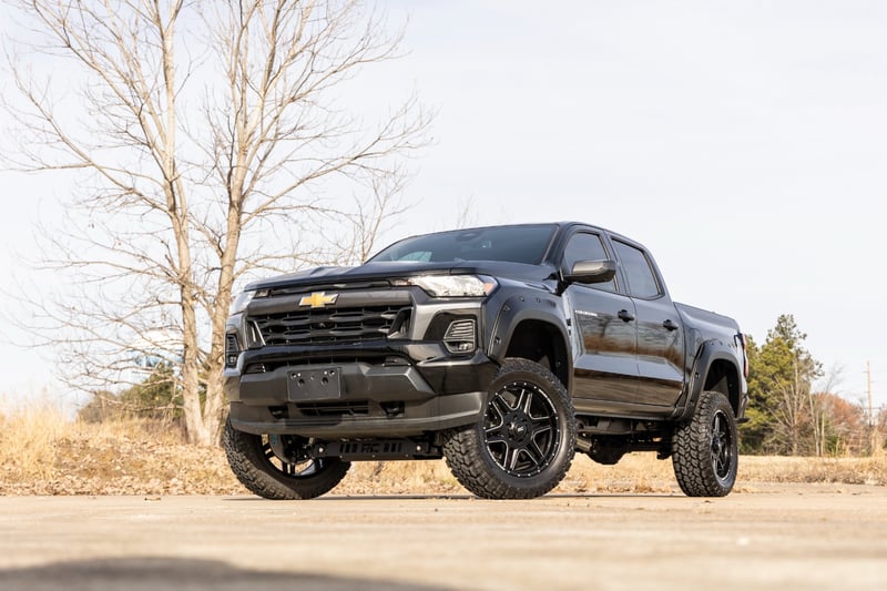 Rough Country - Pocket Fender Flares - GXD Sterling Grey Metallic - Chevy Colorado 2WD/4WD (2023-2026) - F-C12311-GXD