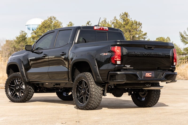 Rough Country - Pocket Fender Flares - GAZ Summit White - Chevy Colorado 2WD/4WD (2023-2026) - F-C12311-GAZ