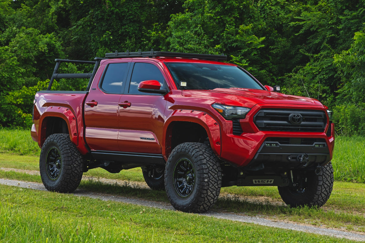 Rough Country - Bed Rack - T-Slot Compatible - Aluminum - Toyota Tacoma 2WD/4WD (2024-2026) - 73141