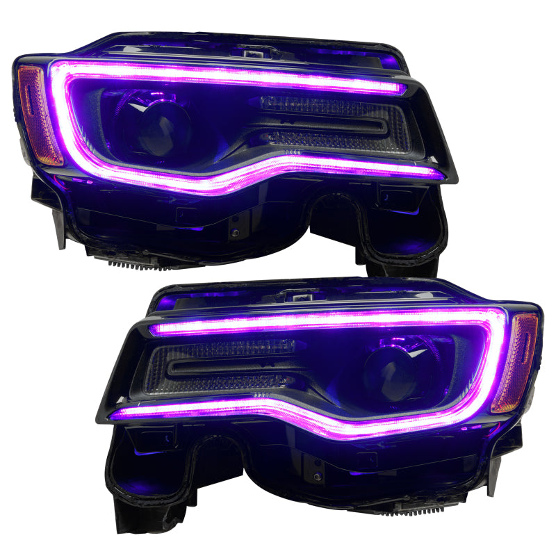 Oracle 1421 Jeep Grand Cherokee Dynamic Headlight DRL Upgrade Kit  ColorSHIFT Dynamic SEE WARRANTY - 1284-332
