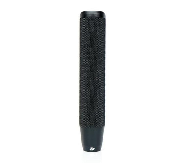 NRG Shift Knob Knurl Hidden Gem Long Black - SK-810BK - front view