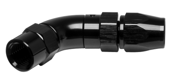 Vibrant -3AN 45 Degree High Flow Hose End Fitting for PTFE Lined Flex Hose - Aluminum - 28403 by Vibrant
