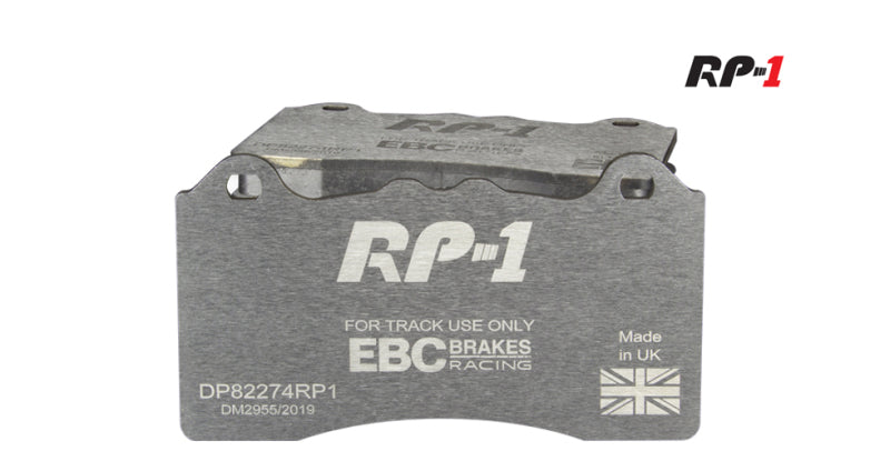 EBC Racing 10-12 Porsche 911 (997) GT3 (Cast Iron Rotors Only) RP-1 Race Front Brake Pads - DP82094RP1