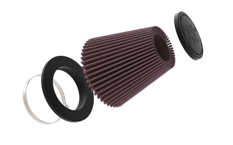 K&amp;N Universal Clamp-On Air Filter 6in Base x 3.5in Top x 6.3125in H - RU-5296