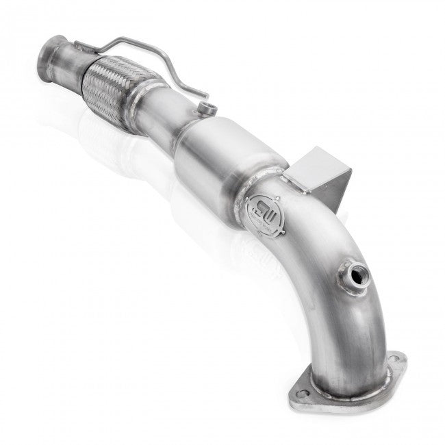 Stainless Works - 2016-18 Focus RS Downpipe - FCRS16DPCAT
