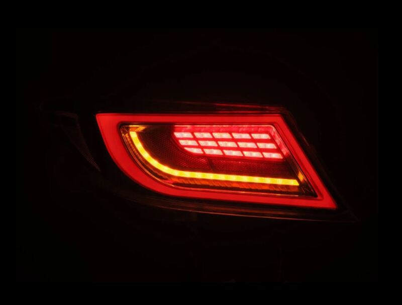 AlphaRex 22-24 Toyota GR86 LUXX LED Taillights Alpha-Black - 675040