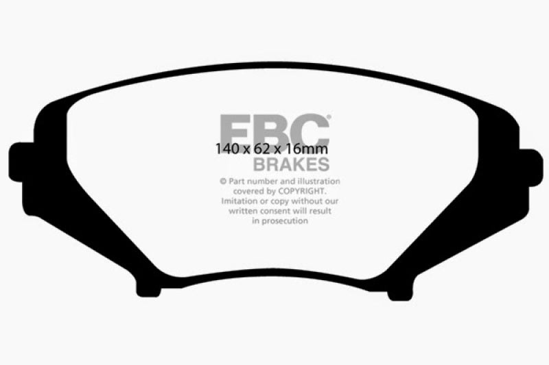 EBC 03-12 Mazda RX8 1.3 Rotary (Standard Suspension) Redstuff Front Brake Pads - DP31665C