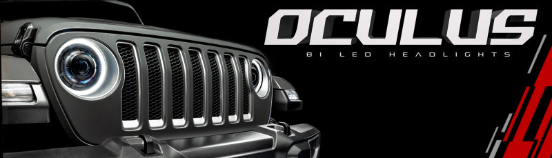 Oracle Oculus BiLED Projector Headlights for Jeep JL/Gladiator JT  Satin Silver 5500K SEE WARRANTY - 5839-504-PSC