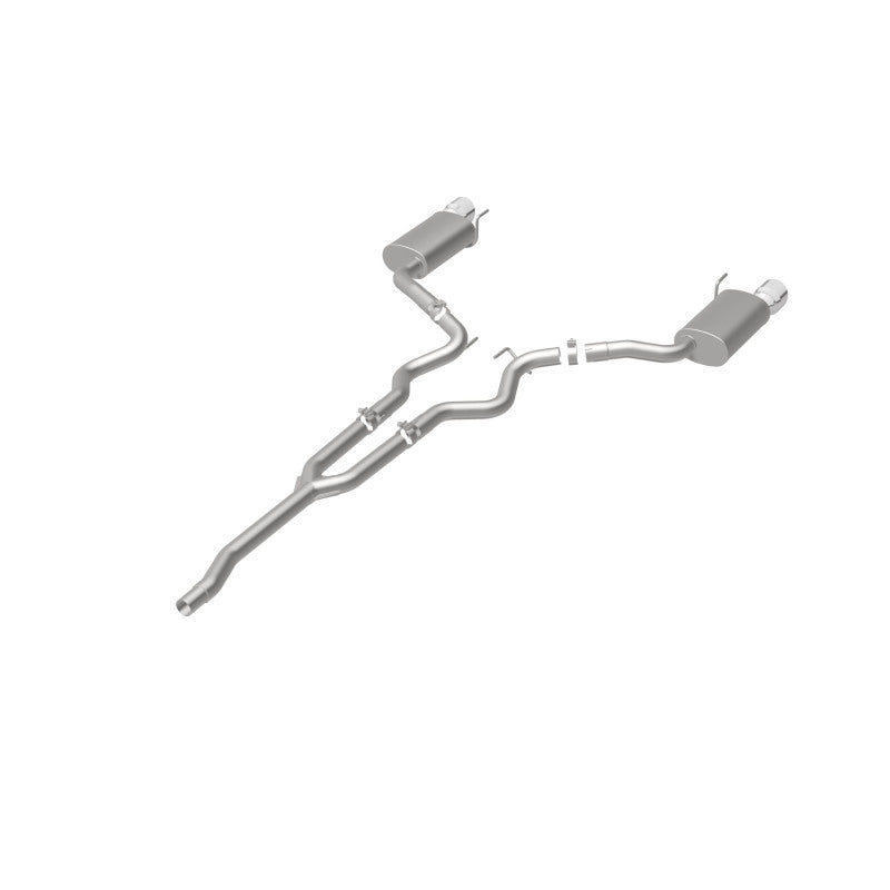 MagnaFlow Cat Back, SS, 2.5in, Street, Dual Split Polished 4.5in Tips 2015 Ford Mustang Ecoboost - 19097
