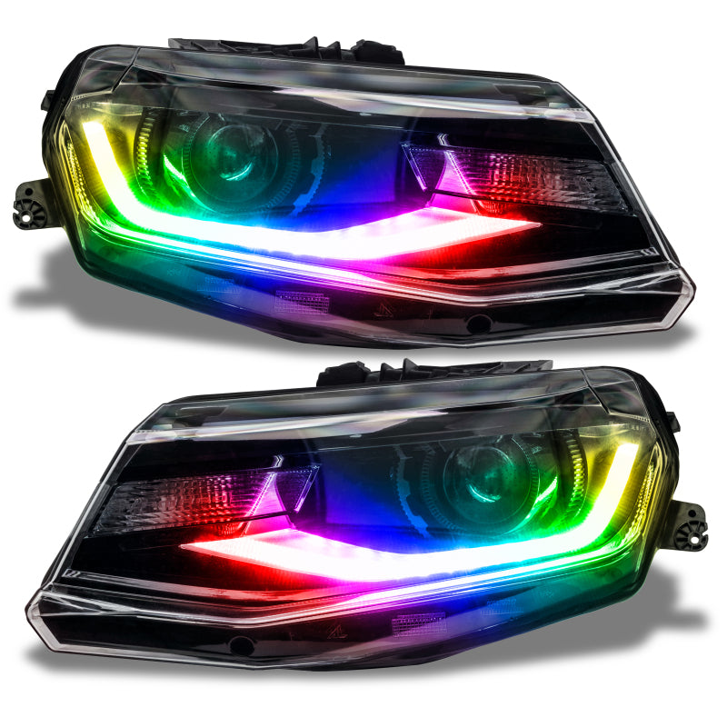 Oracle 16-18 Chevy Camaro Dynamic Headlight DRL Upgrade Kit - ColorSHIFT - Dynamic SEE WARRANTY - 3982-332