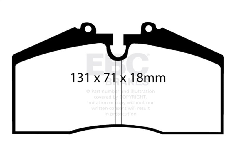 EBC 96-98 Porsche 911 (993) 3.6 Carrera 4S Bluestuff Rear Brake Pads - DP5767NDX
