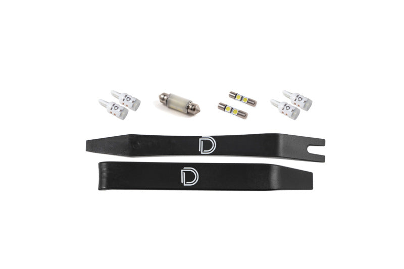 Diode Dynamics 05-15 Toyota Tacoma Interior LED Kit Cool White Stage 1 - DD0545 for 2005-2015 Toyota Tacoma - installed view
