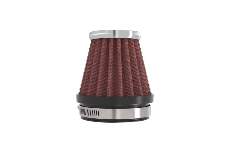 K&amp;N Universal Chrome Filter 2.125 in Flange ID / 3in Base OD / 2in Top OD / 2.75in Height - RC-2340