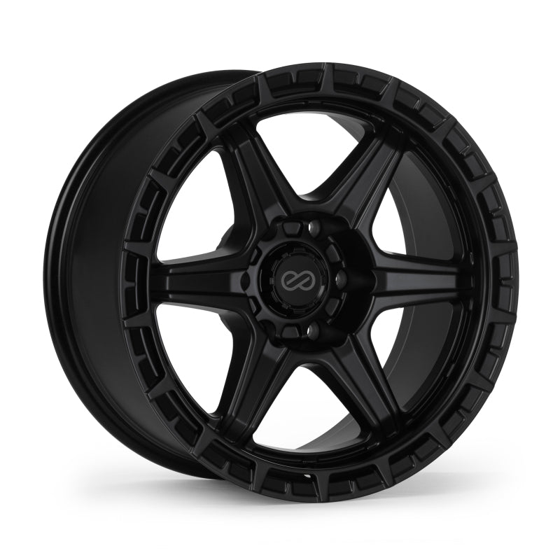 Enkei Trail-Finder 17x9 / 6x139.7 BP / ET0 / 106.1mm Bore - Matte Black Wheel - 558-790-8400BK