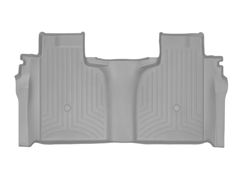 WeatherTech 2019+ Chevrolet Silverado 1500 Crew Cab (1st Row Bench Seats) Rear FloorLiner - Grey - 4614363