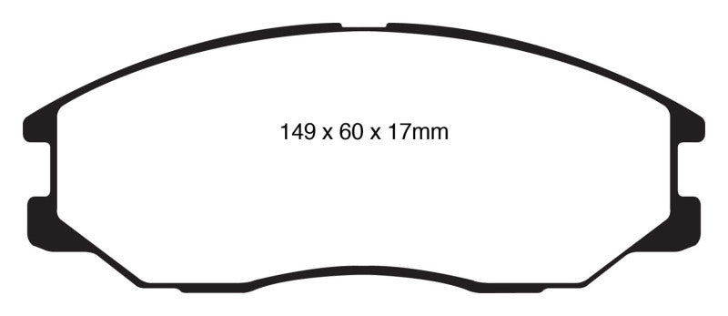 EBC 08-10 Kia Sorento 3.3 Greenstuff Front Brake Pads - DP61558