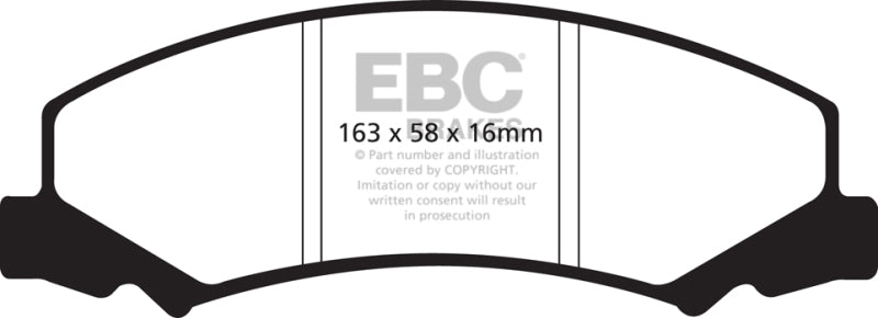 EBC 08-09 Buick Allure (Canada) 5.3 Redstuff Front Brake Pads - DP31762C