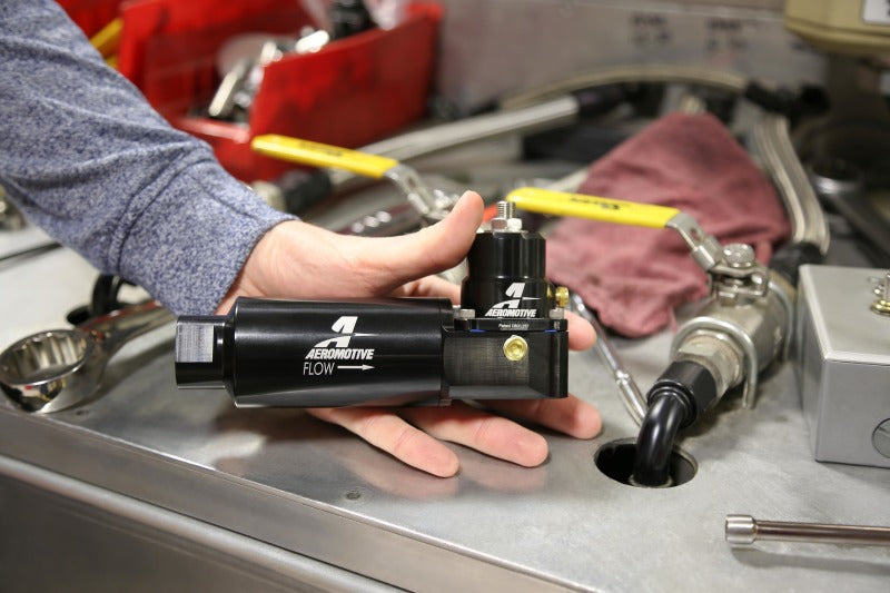 Aeromotive Regulator Filter Combo Carb Adjustable 3PSI-20PSI for 250PGH - 13226