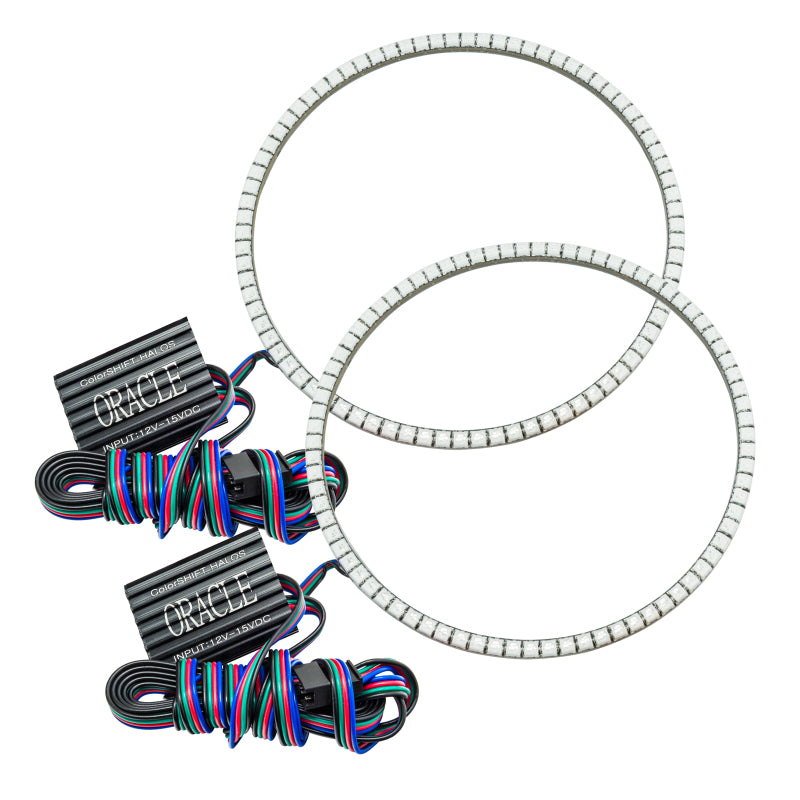 Oracle 7in Round Exterior Waterproof LED Halo Kit - ColorSHIFT w/o Controller SEE WARRANTY - 3981-334