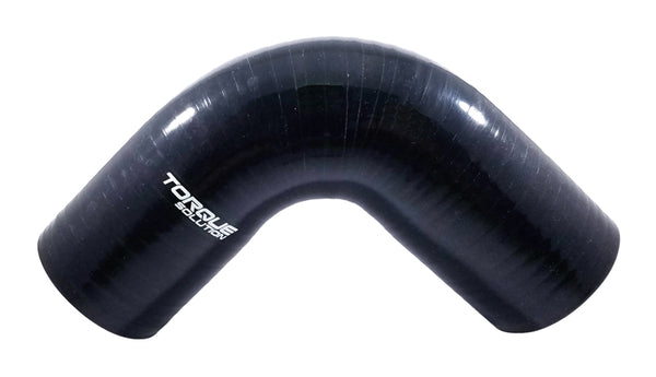 Torque Solution 90 Degree Silicone Elbow: 2 inch Black Universal - TS-CPLR-90D2BK by Torque Solution