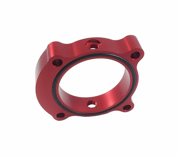 Torque Solution Throttle Body Spacer (Red): Hyundai Sonata 2.0T - TS-TBS-029R-2 for 2011-2015 Hyundai Sonata
