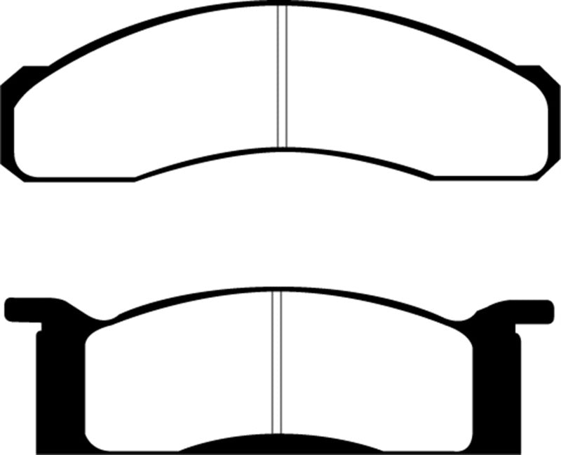 EBC 70 Ford Fairlane 4.1 Greenstuff Front Brake Pads - DP21158