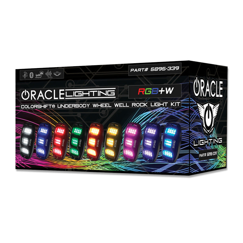 Oracle Underbody  RGB+W Wheel Well Rock Light Kit - 4 PCS - ColorSHIFT SEE WARRANTY - 5895-339