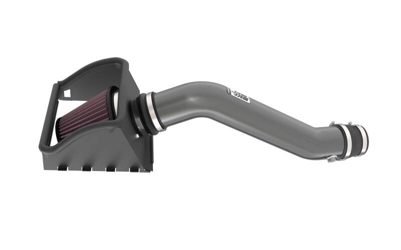 K&N 18-24 Ford F150 3.3L V6 Performance Air Intake System w/ Red Air Filter - 77-2619KC for 2018-2025 Ford F 150 - close-up