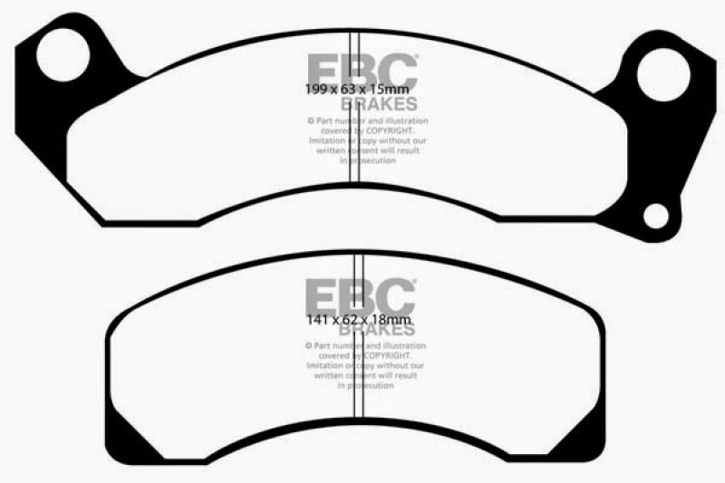 EBC 87-91 Ford Country Squire 5.0 Ultimax2 Front Brake Pads - UD200