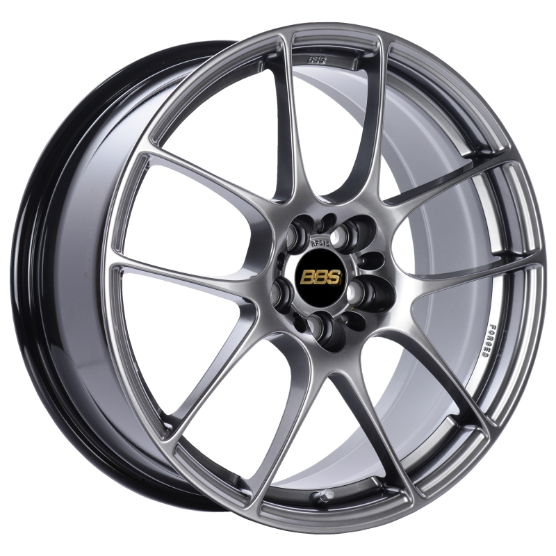 BBS RF 18x8 5x114.3 ET43 Diamond Black Wheel -82mm PFS/Clip Required - RF514DBK
