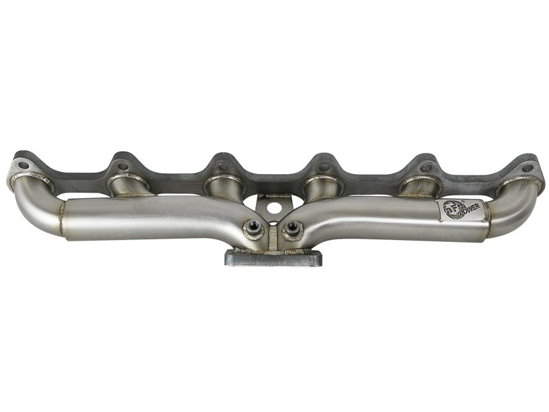 aFe Twisted Steel Header Turbo Manifold (T4) 98.5-02 Dodge Diesel Trucks L6 5.9L (td) - 48-32019