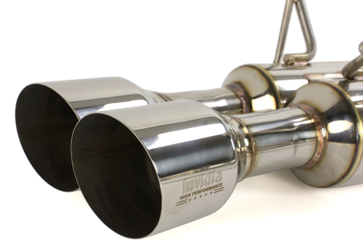 Invidia 11-14 Subaru WRX/STI Sedan Gemini/R400 Single Layer Quad Stainless Steel Tip Catback Exhaust