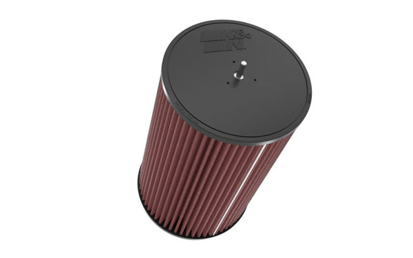 K&N Universal Round Clamp-On Air Filter 3-1/2in FLG  8in B, 7in T W/STUD, 12-1/2in H - RU-5165 by K&N Engineering - front vie