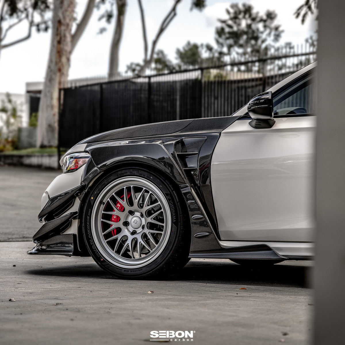 Seibon 23-24 Honda Civic Type-R Carbon Fiber Fenders - FF23HDCVR-MB