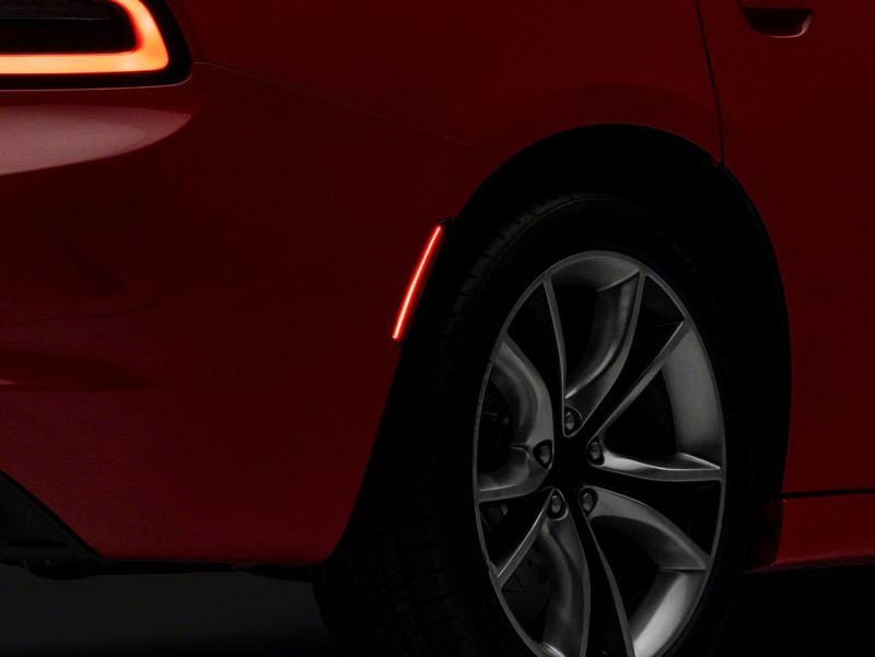 Raxiom 15-23 Dodge Charger Excluding Widebody Axial LED Side Marker Lights Front and Rear- Smoked - CR5949