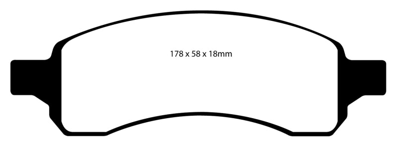 EBC 07+ Buick Enclave 3.6 Ultimax2 Front Brake Pads - UD1169
