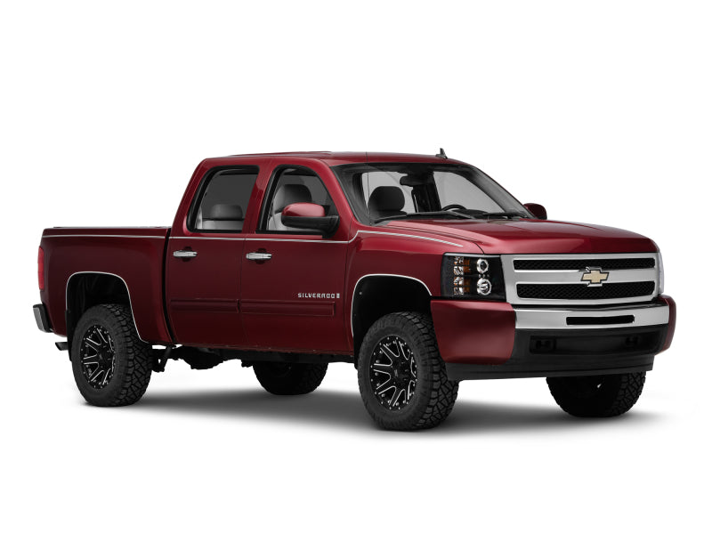 Raxiom 07-13 Silverado 1500 Super White LED Halo Projector Headlights- Black Housing (Clear Lens) - S112717