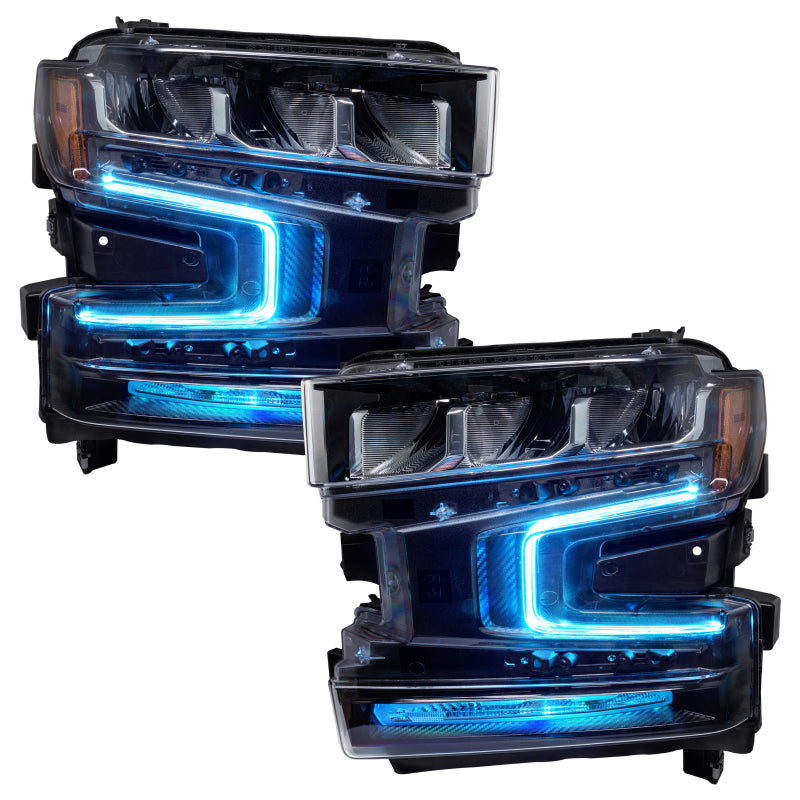 Oracle 19-21 Chevy Silverado 1500 RGB+W Headlight DRL Upgrade Kit - ColorSHIFT SEE WARRANTY - 1441-330