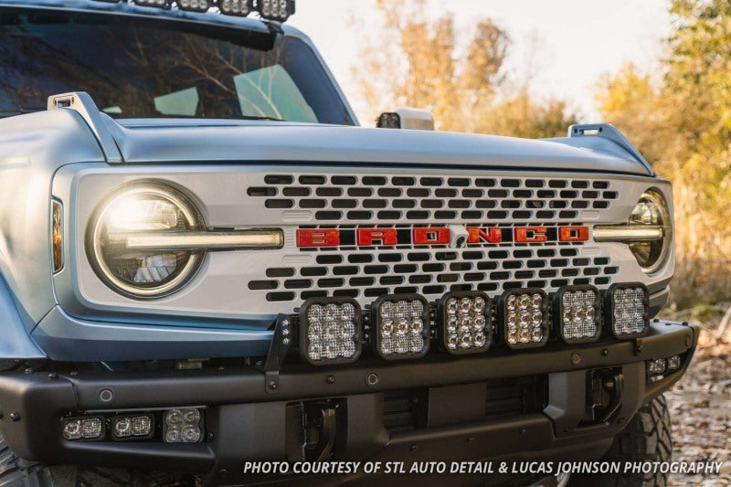 Diode Dynamics Bronco SS5 6-Pod CrossLink Grille Lightbar Kit Sport - Yellow Combo - DD7236