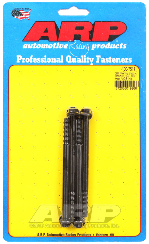 ARP Merlin block, Brodix head SB  hex valve cover bolt kit - 100-7511