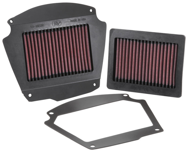 K&N 02-09 Yamaha XV1700 Road Star Warrior 1670 / 07-09 Midnight Warrior 1700 Replacement Air Filter - YA-1602 for 2002-2009 Y