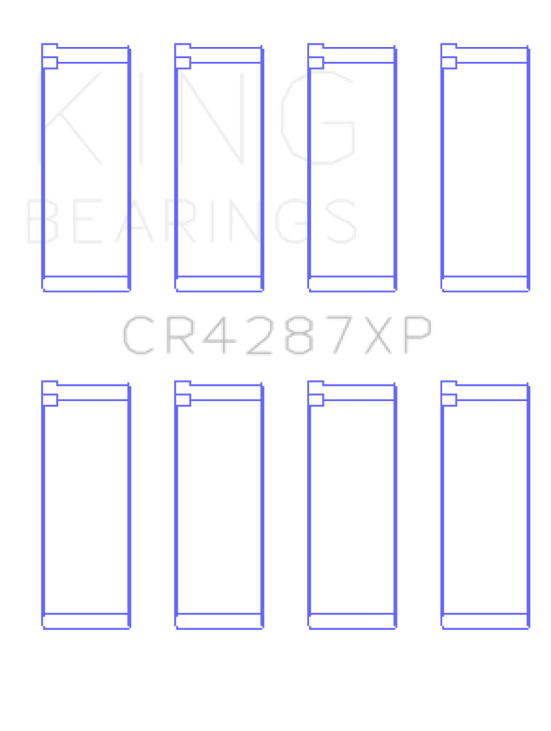 King Acura B18C1/B18C5 VTEC (Size STDX) Performance Rod Bearing Set - CR4287XPSTDX