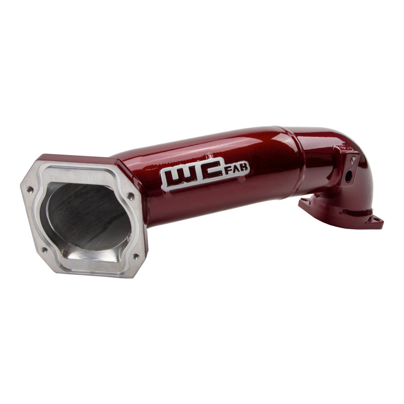 Wehrli 11-16 GM Duramax LML Passenger 3in Upper Crossover Intercooler Pipe - Bengal Silver - WCF100328-BS