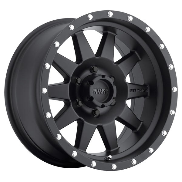 Method MR301 The Standard 17x8.5 +25mm Offset 6x5.5 108mm CB Matte Black Wheel - MR30178560525 by Method Wheels